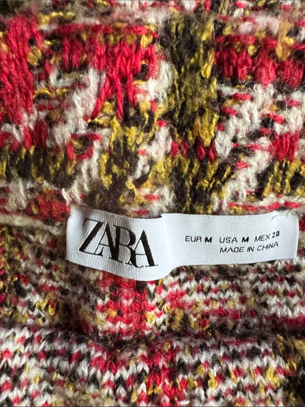Zara multicolor bouclé